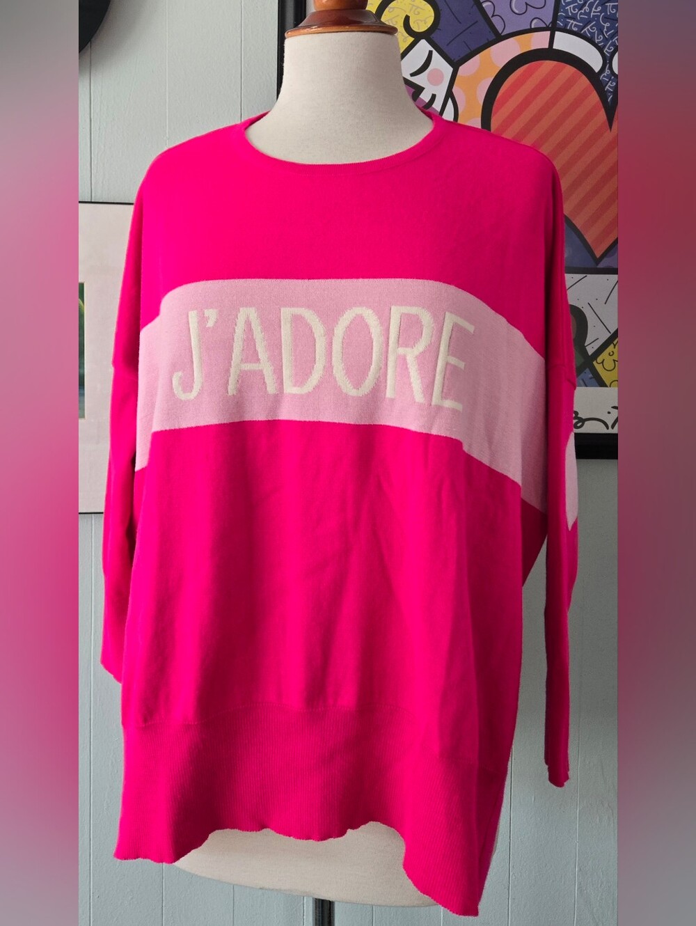 Mersea J'Adore Women's Crewneck Sweater - Hot Pink One Size